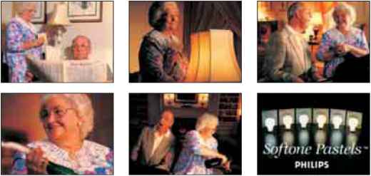 Exhibit Some advertising experts think these Philips Lighting commercials may have been too creative and overwhelmed the message Philips Softone Pastels