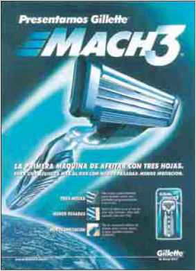 Exhibit Gillette used global advertising launch its new Mach3 shaving system Gillette Marketing Strategy