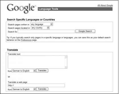 Figure Use Google Translate tool translate words and phrases from one language another