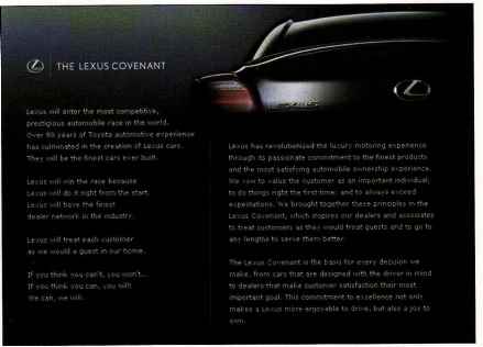Lexus Delighting Customer After The Sale To Keep Them Coming Back The Lexus Covenant