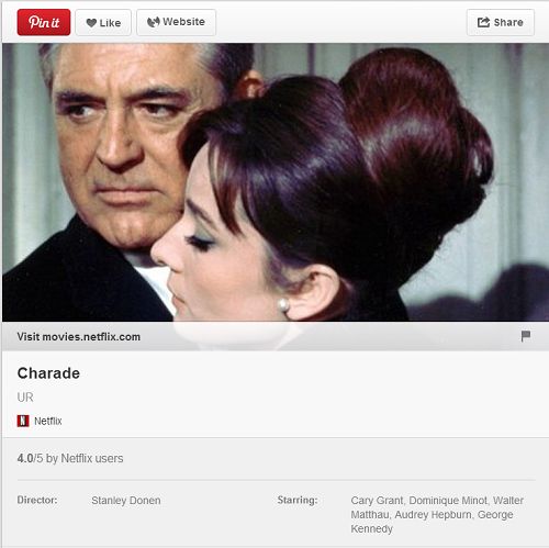 Netflix Now Pinterest allows Rich Pins for movies. This is an example of one used by <a href=