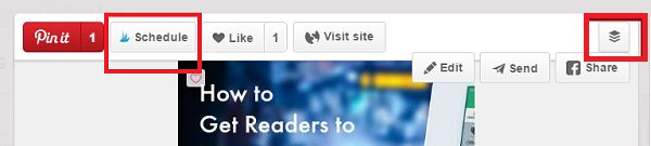 With Buffer and Tailwind, you can schedule pins directly from the Pinterest feed with their browser extensions. MCNGMarketing.com