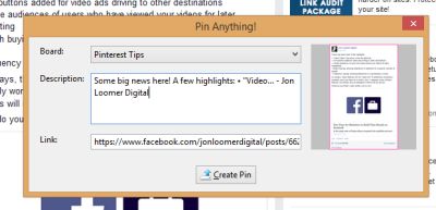 You can change the Pin4Ever's pin description when using the Pin Anything tool.