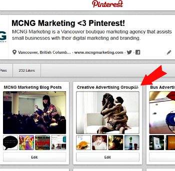 Pinterest Community Board