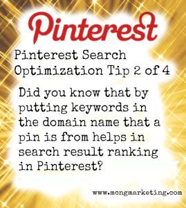 Pinterest Tip for Search Optimization 2
