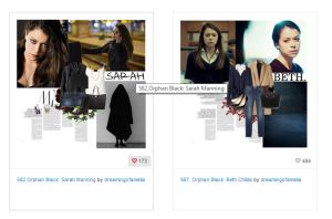 Polyvore is a social shopping network that allows people to create collages.