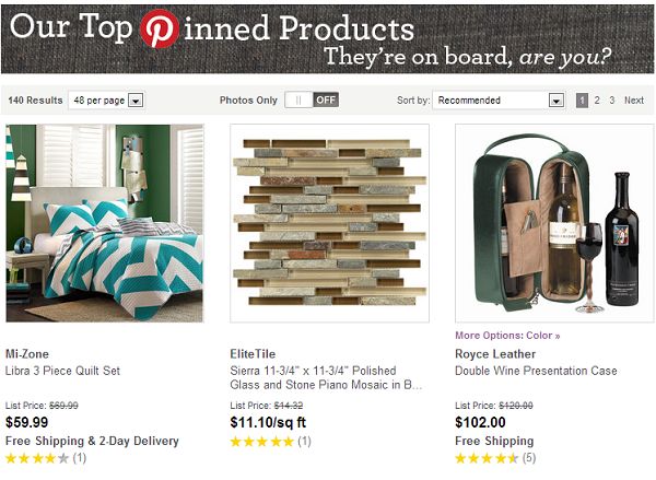 Here's is an example of Pinterest's API for businesses