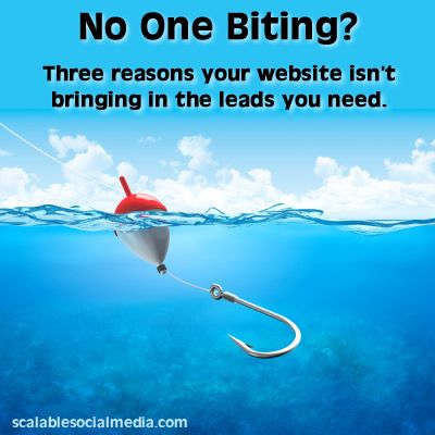 Get more #leads from your website - why no one is biting and what to do about it.