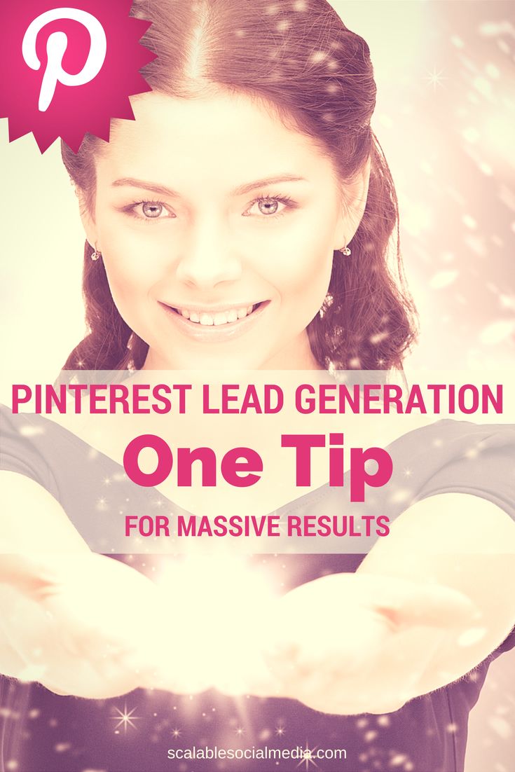 One Tip for Massive Pinterest Leads http://scalablesocialmedia.com/2014/09/how-to-generate-leads-pinterest/ via @scalablesocial