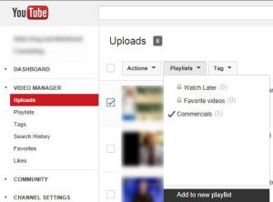 Add your video to a playlist