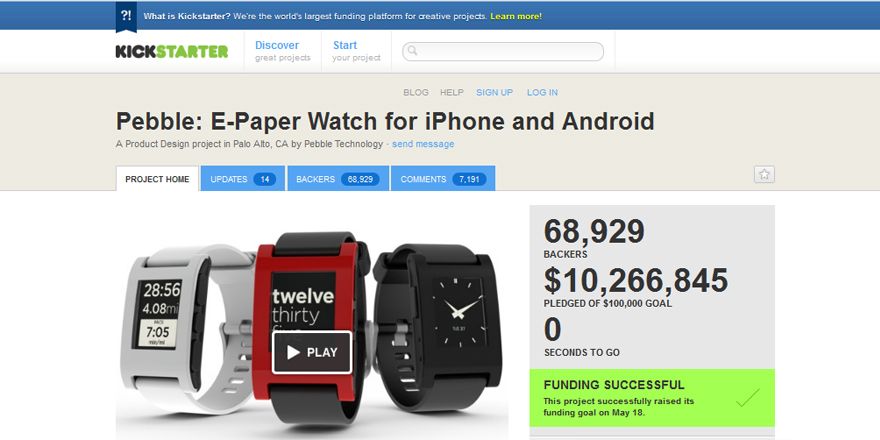 Pebble watch Pebble watch