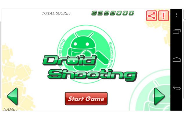 droid shooting AR game